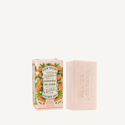 French Soap Bars with Olive Oil - Rose Geranium