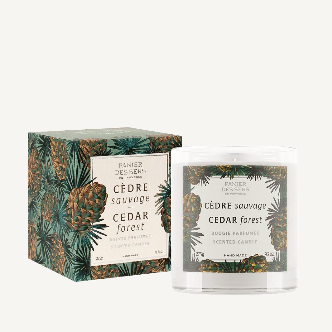 Scented Candle - Cedar Vegan Candle 0,61 lb – Panier des Sens USA