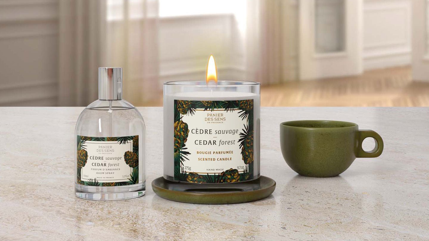 Cedar home fragrances - Panier des Sens USA
