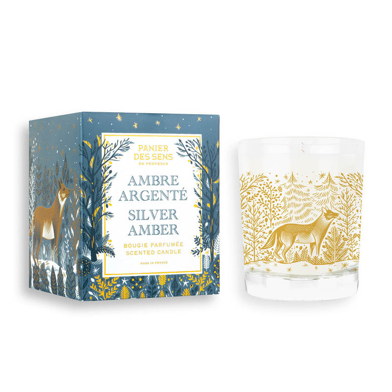 Christmas scented candle - Silver Amber 0,4 lb