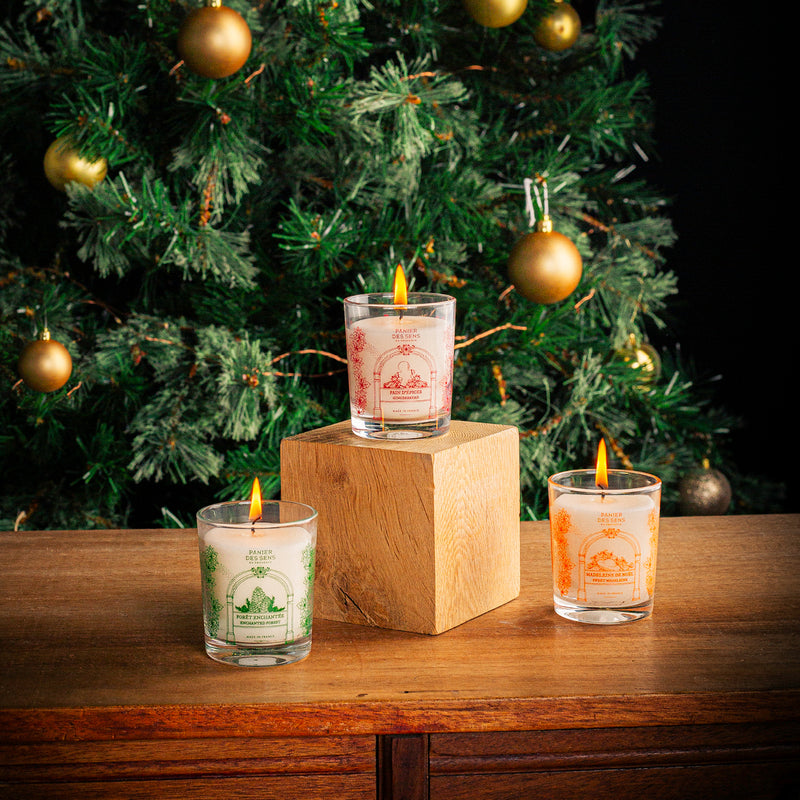 3 Scented candles set - Sweet, Woody, Spicy 3x0,15 lb