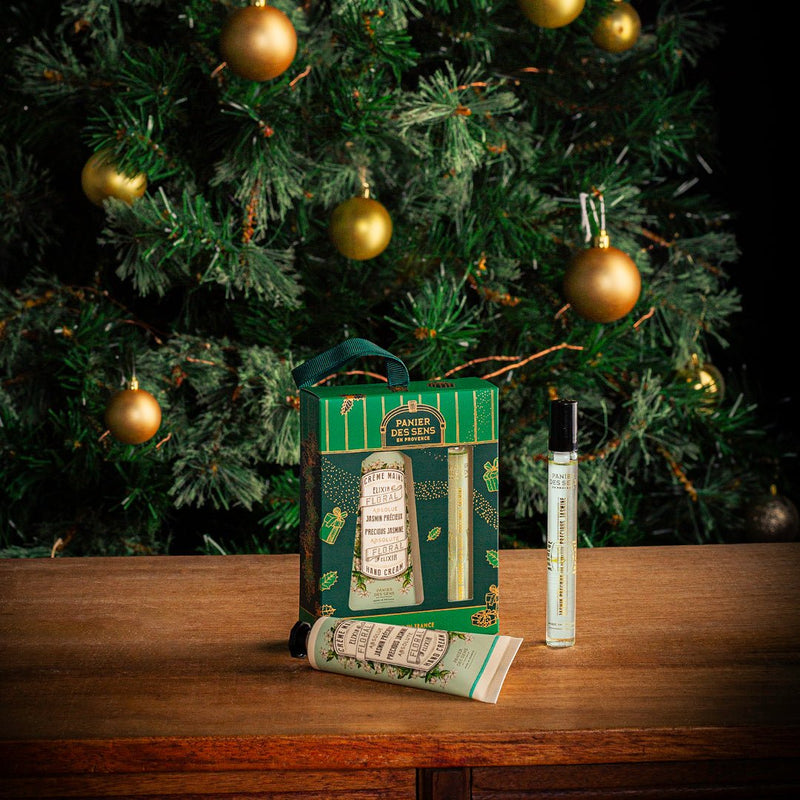 Christmas Duo eau de toilette roll - on and hand cream - Precious Jasmine (VP) - Gifts - Panier des Sens USA