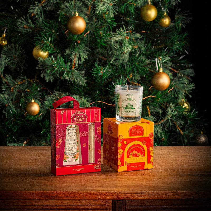 Christmas Duo eau de toilette roll - on and hand cream - Rose Geranium (VP) - Gifts - Panier des Sens USA
