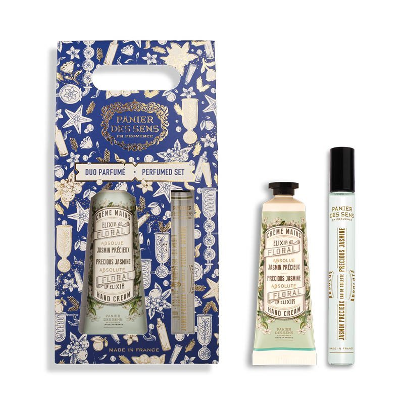 Christmas Duo Set 2025 Limited Edition Hand Cream + Roll - On Perfume – Jasmine (VP) - Gifts - Panier des Sens USA