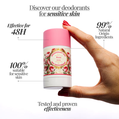 Sensitive skin Deodorant - Enchanting Rose 2oz