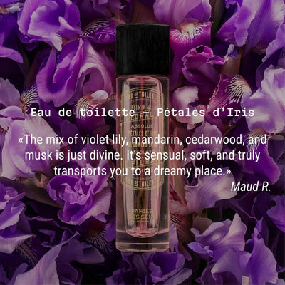 Iris french perfume eau de toilette with violet