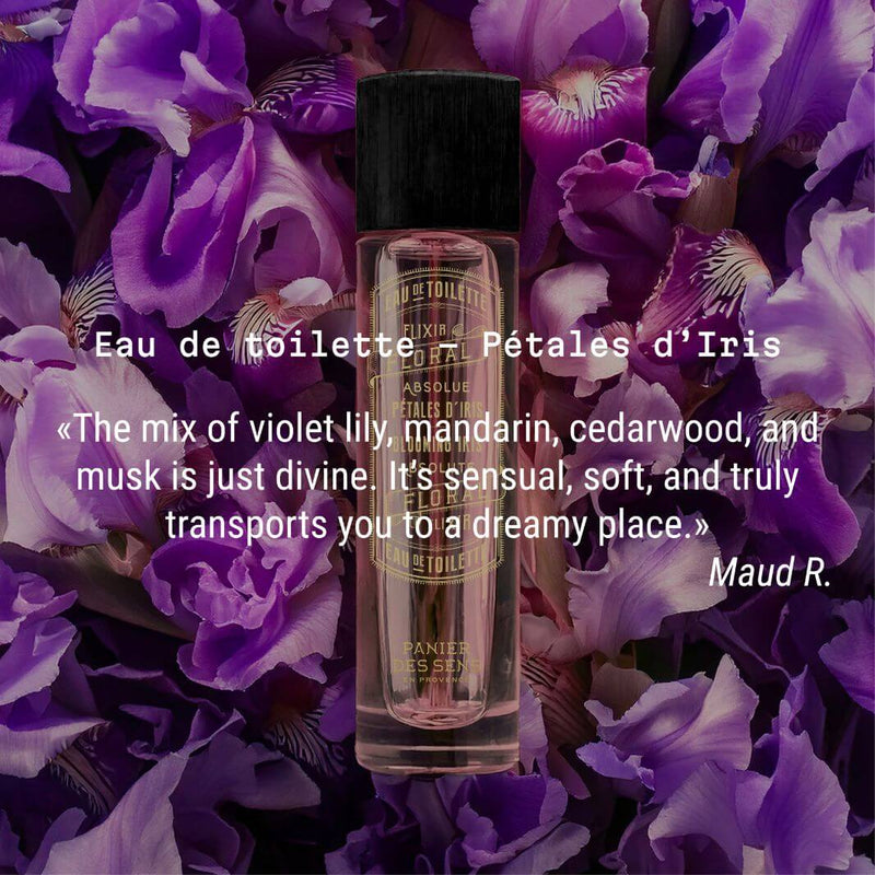 Iris french perfume eau de toilette with violet