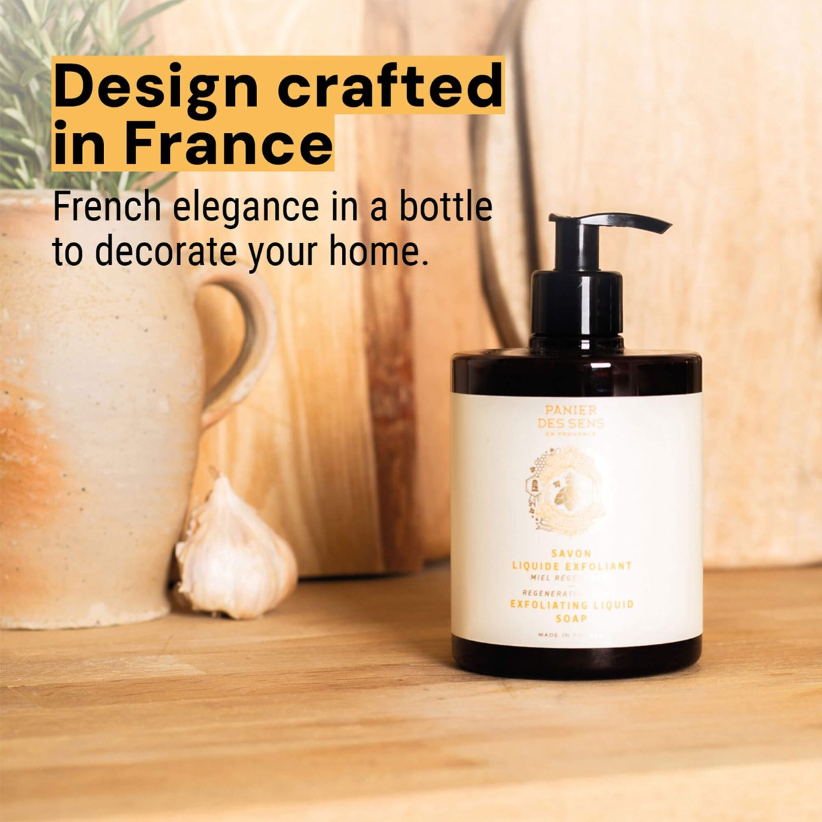 Exfoliating liquid Marseille soap - Regenerating Honey – Panier