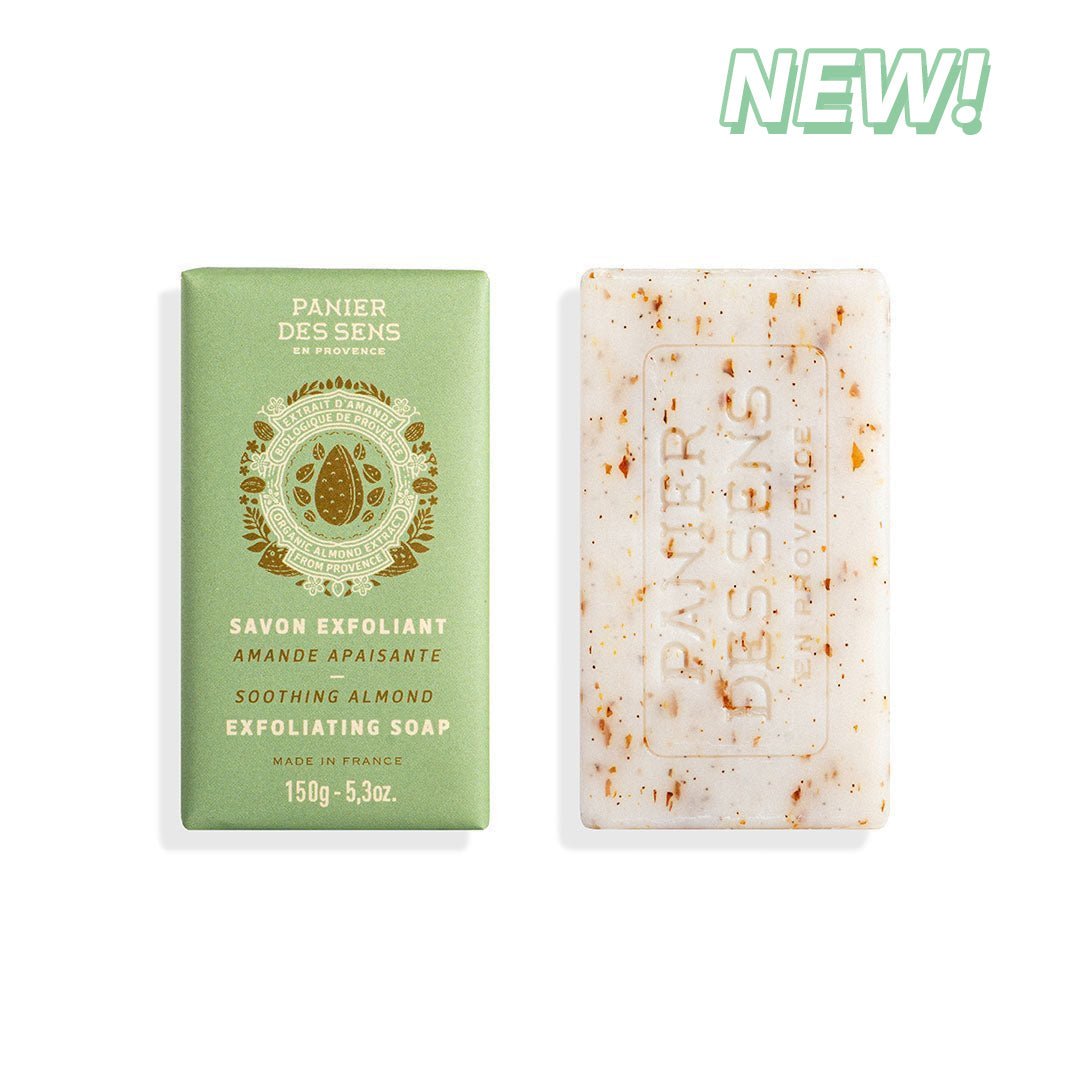 Exfoliating Soap – Soothing Almond - Solid cosmetics - Panier des Sens USA