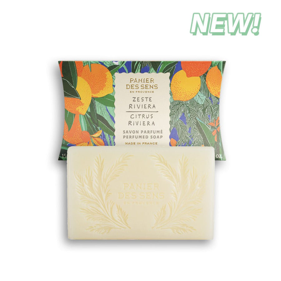 French Luxury Bar Soap - Citrus Riviera - Solid cosmetics - Panier des Sens USA