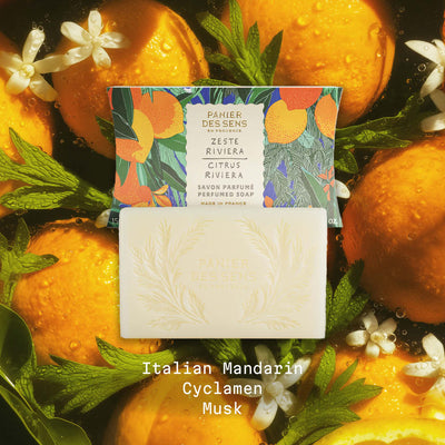 French Luxury Bar Soap - Citrus Riviera - Solid cosmetics - Panier des Sens USA