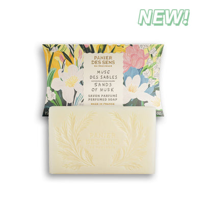 French Luxury Bar Soap - Sands of Musk - Solid cosmetics - Panier des Sens USA