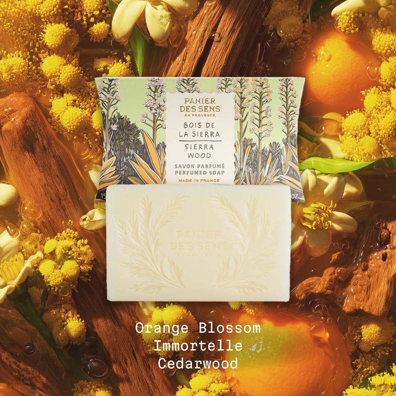 French Luxury Bar Soap - Sierra Wood - Solid cosmetics - Panier des Sens USA