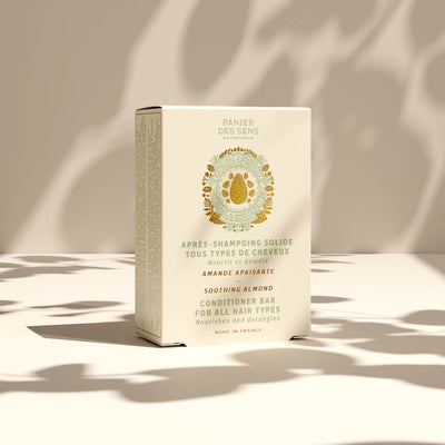 Hair Conditioner Bar Soap with Sweet Almond and Shea Butter - 1,4 oz - Solid cosmetics - Panier des Sens USA