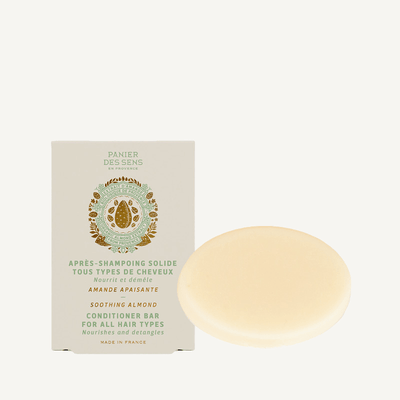 Hair Conditioner Bar Soap with Sweet Almond and Shea Butter - 1,4 oz - Solid cosmetics - Panier des Sens USA