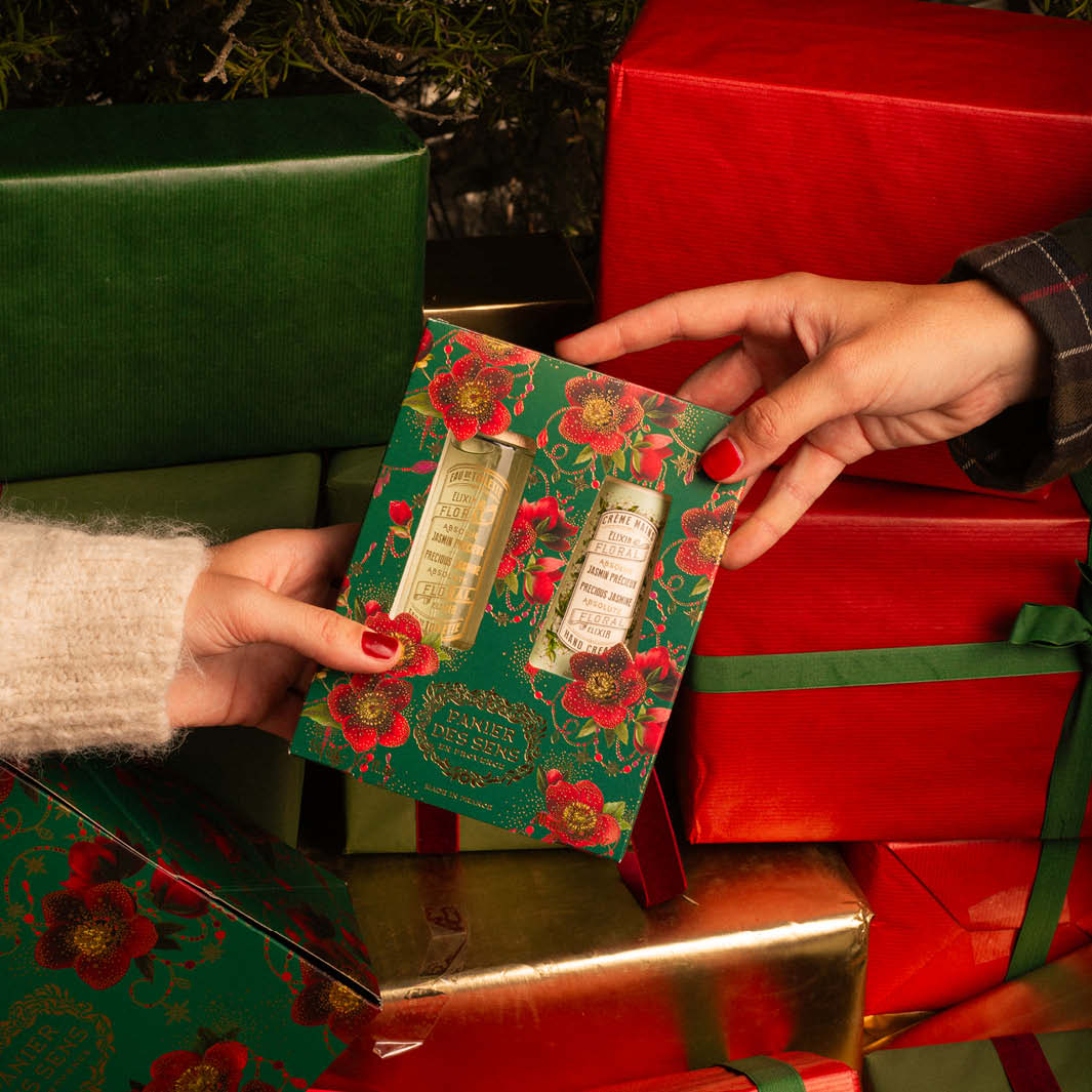 Set de regalo de perfume de jazmín – « Eau de Toilette » (1,7 onzas líquidas) + crema de manos (1 onza líquida) - NAVIDAD - Panier des Sens EE. UU.