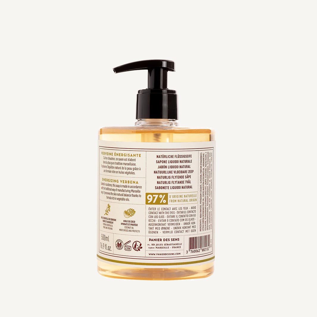 Lemon verbena hand soap - Liquid Marseille Soap - Panier des Sens USA