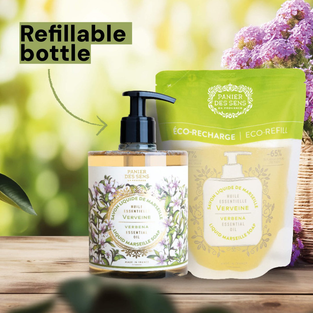 Le Petit Marseillais Duschgel Verveine Citron Bio 250 Ml Eco Refill – PH-neutral, Belebend, Plastiksparend