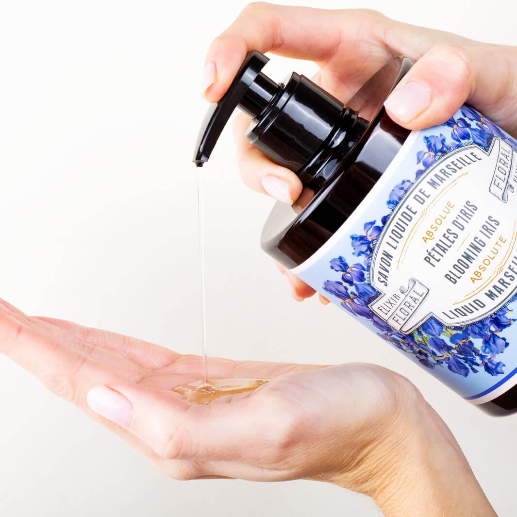 Liquid Marseille Soap - Blooming Iris savon liquide de Marseille - Liquid Marseille Soap - Panier des Sens USA