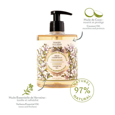 Liquid Marseille Soap - Energizing Verbena - Liquid Marseille Soap - Panier des Sens USA