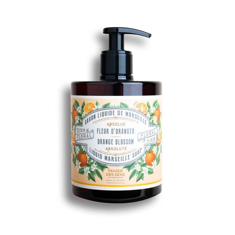 Liquid Marseille Soap - Orange Blossom savon liquide de Marseille - Liquid Marseille Soap - Panier des Sens USA