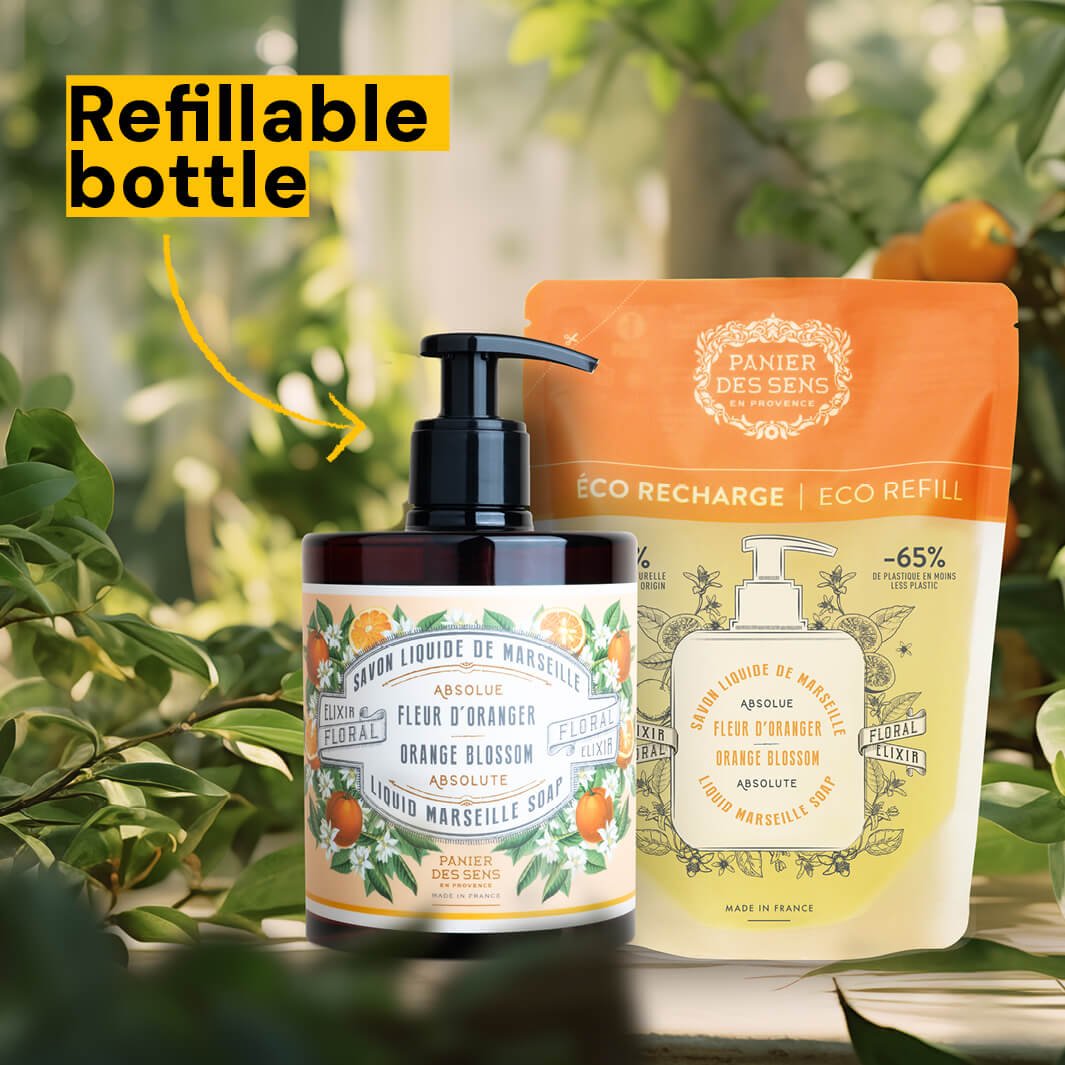 Le Comptoir Du Bain Marseille Seife 1 Liter – Mit Orangenblütenduft, Sanft Für Empfindliche Haut