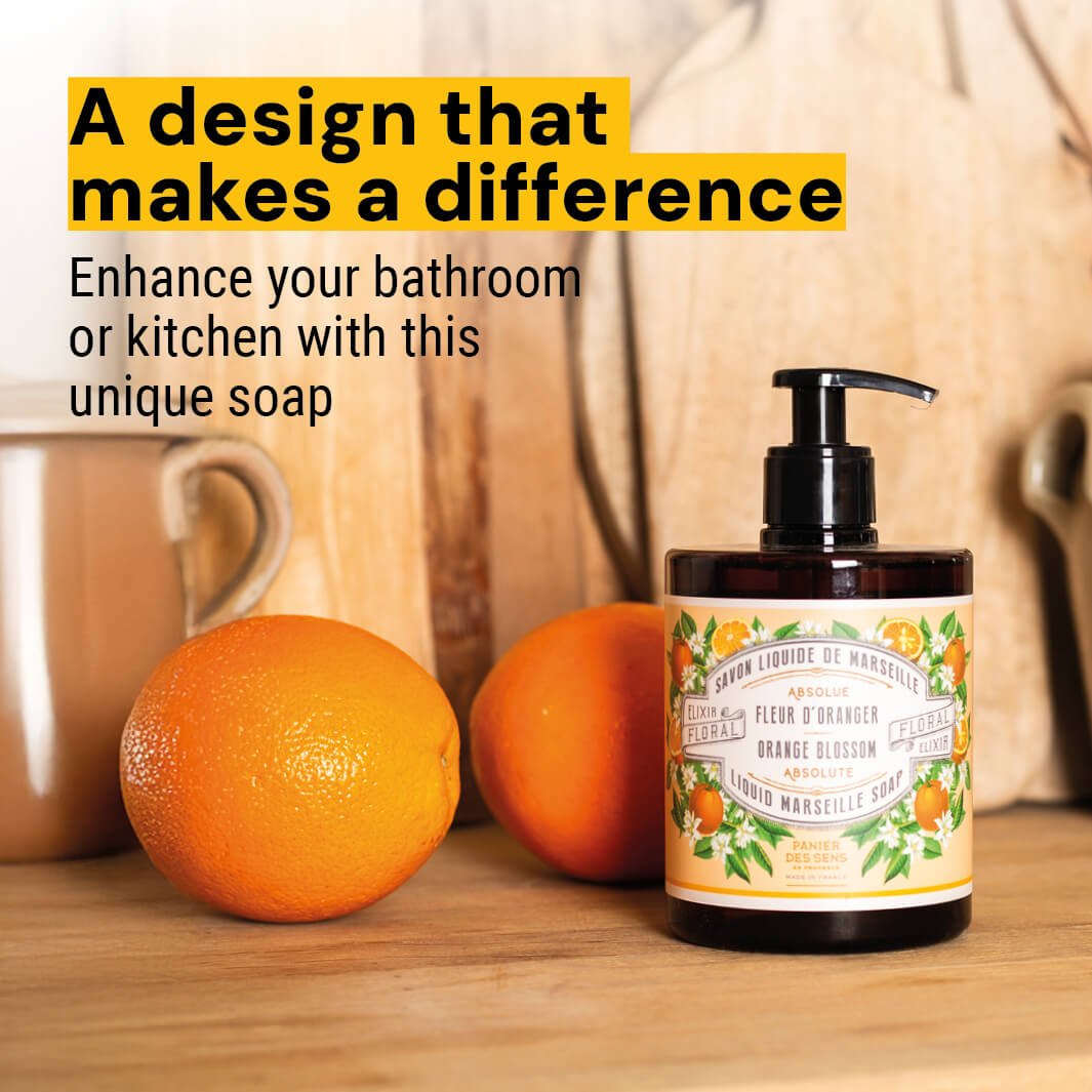 Marseille Liquid Soap – Orange Blossom - Natural French Liquid