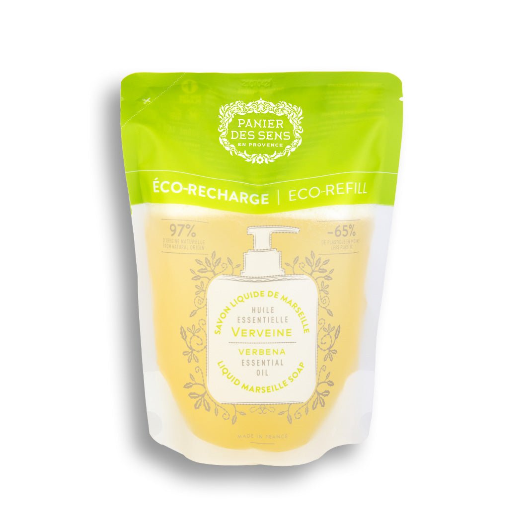 Liquid Marseille Soap Refill - Lemon verbena Hand soap - Eco - refills - Panier des Sens USA