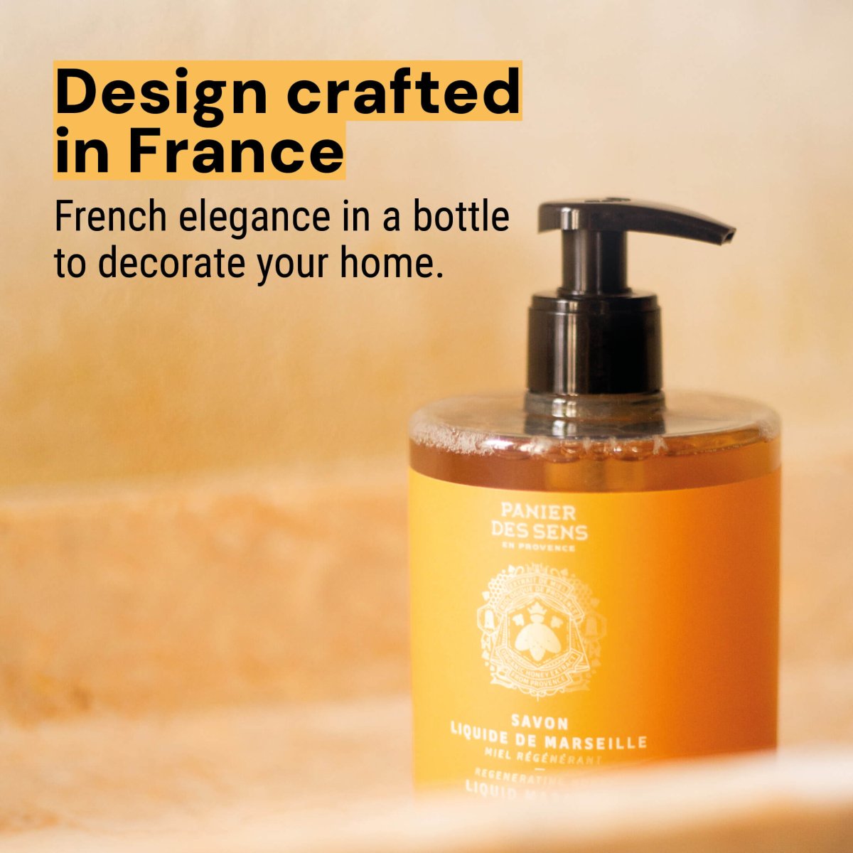 Liquid Marseille soap - Regenerating Honey - Liquid Marseille Soap - Panier des Sens USA