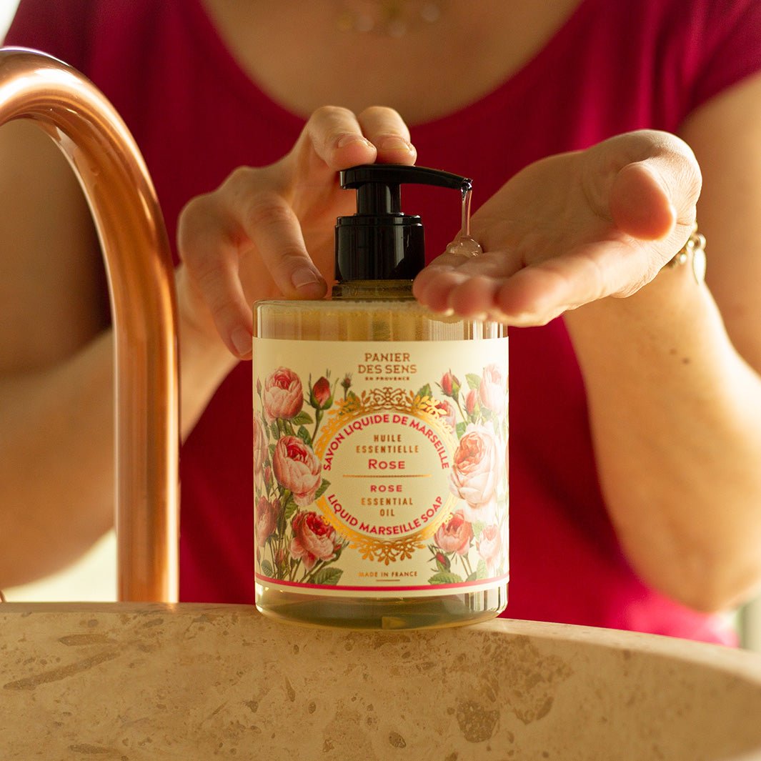 Liquid Marseille soap - Rejuvenating rose - Liquid Marseille Soap - Panier des Sens USA