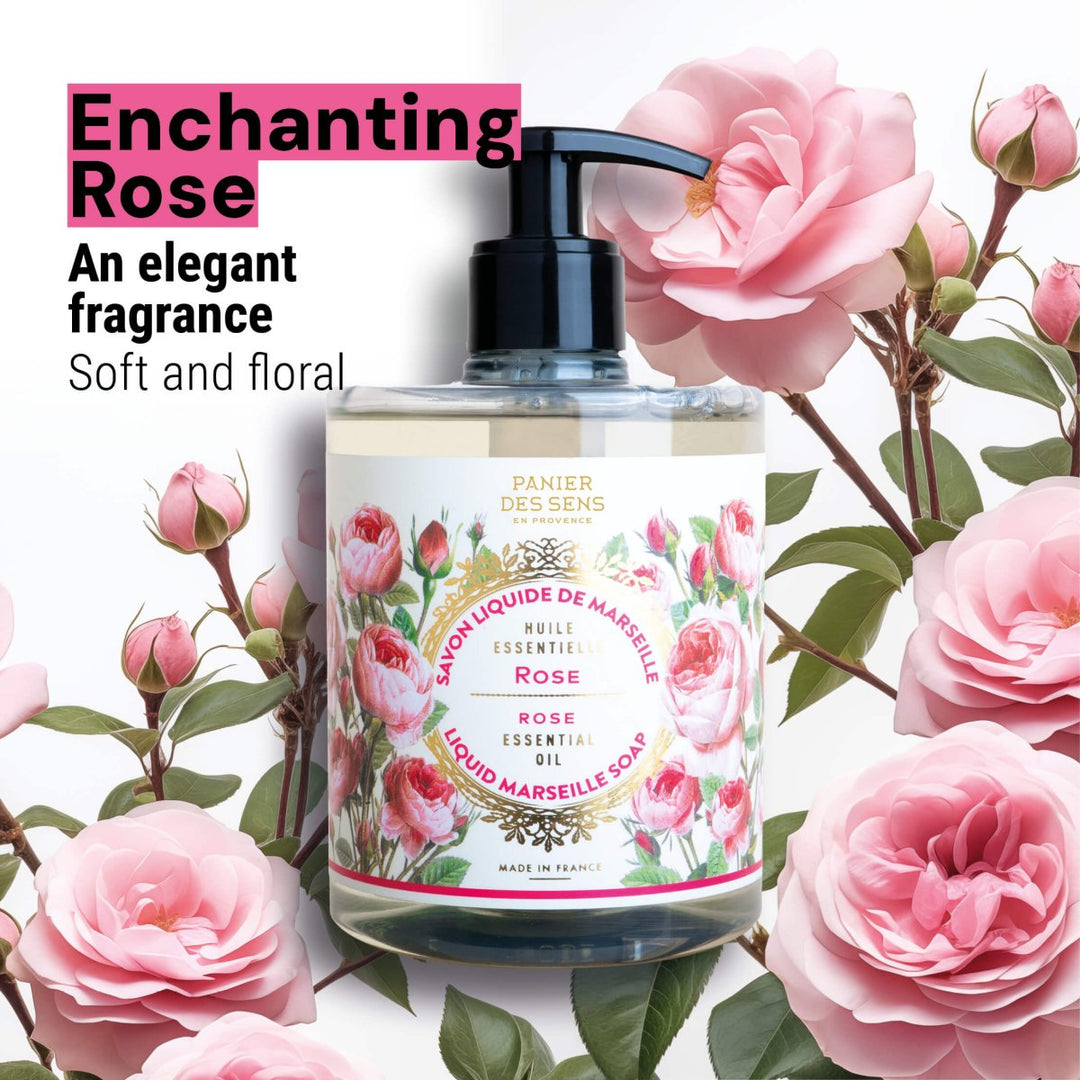 Liquid Marseille soap - Rejuvenating rose - Liquid Marseille Soap - Panier des Sens USA