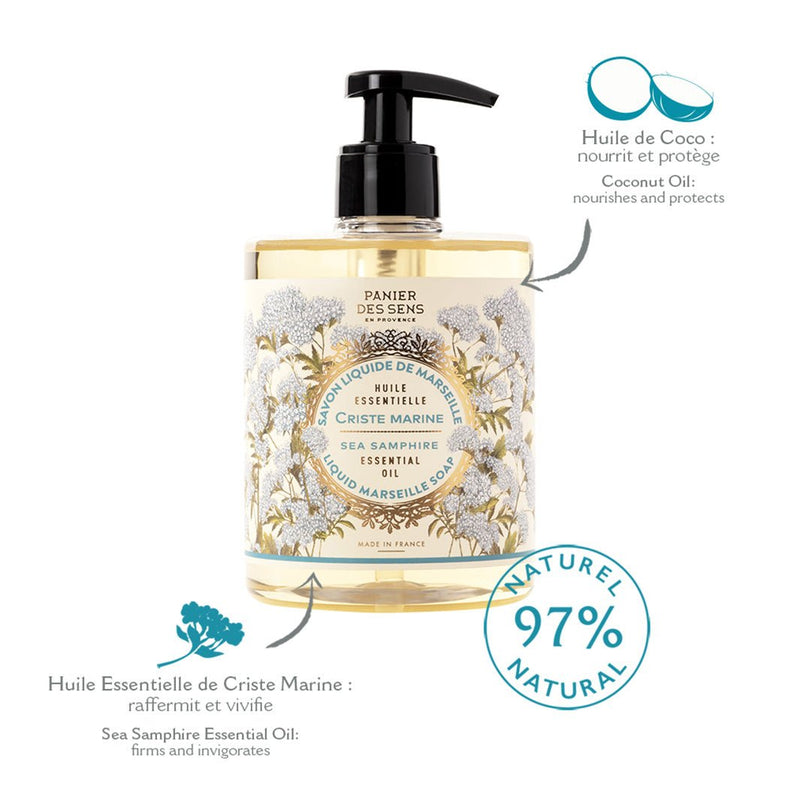 Liquid Marseille Soap - Sea Samphire - Liquid Marseille Soap - Panier des Sens USA