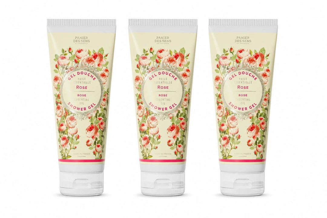Set of 3 Rejuvenating Rose Shower Gels (6.7 fl.oz.)