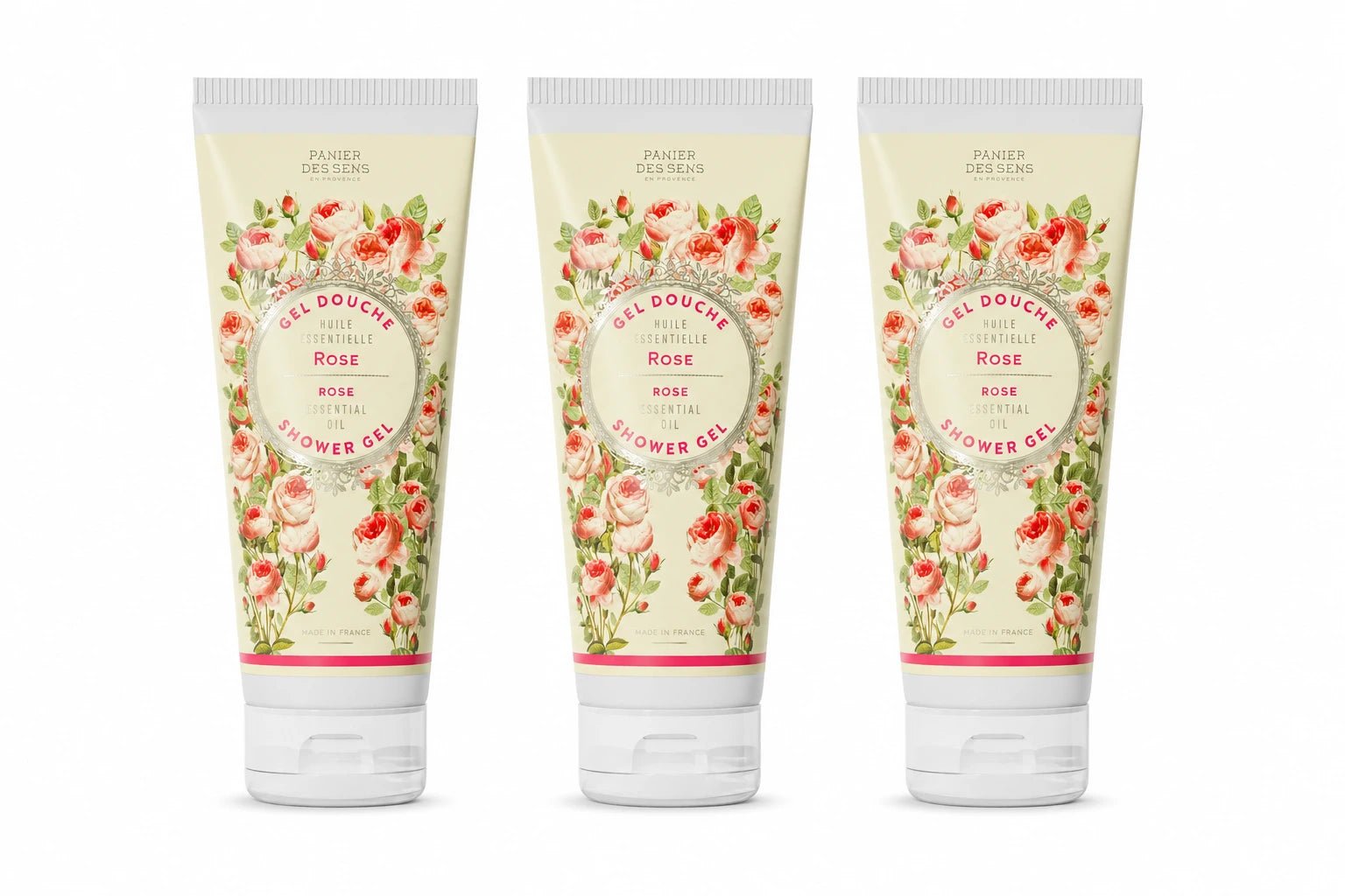 Set of 3 Rejuvenating Rose Shower Gels (6.7 fl.oz.)