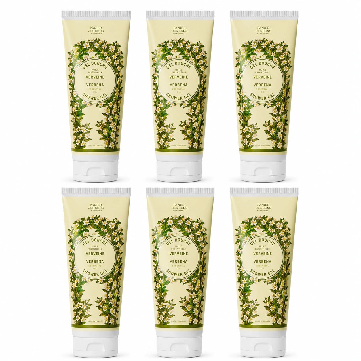 Set of 6 Verbena Shower Gels (6.7 fl.oz.)