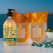 Marseille Olive Liquid Soap Limited Edition 25 Years + 2 Refills - Orange Blossom, Provence - Liquid Marseille Soap - Panier des Sens USA