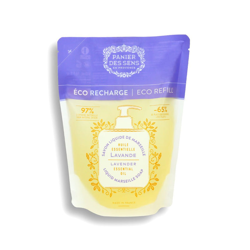 Olive liquid Marseille soap limited edition + 2 eco-refills - Provence, Lavender