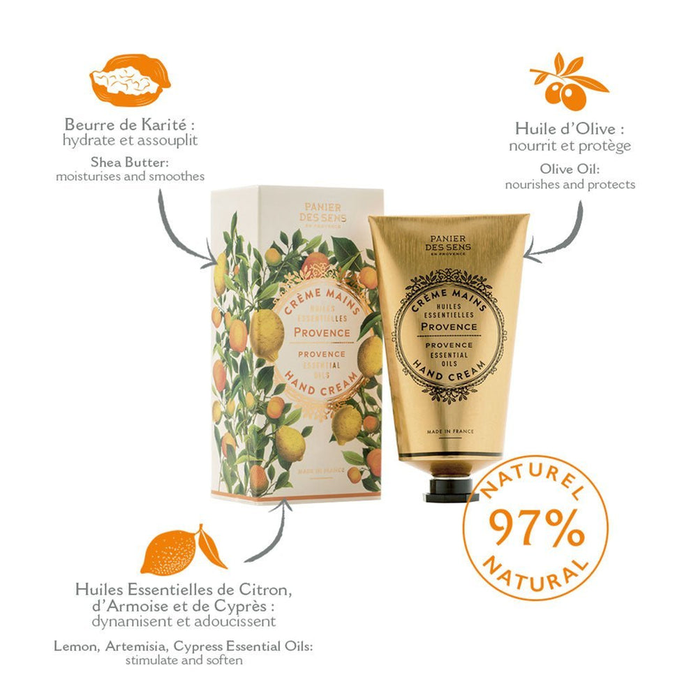 Pack of 4 Multi-Scented Hand Creams 2.5 floz - Provence, Orange Blossom, Honey, Almond - Hand care - Panier des Sens USA