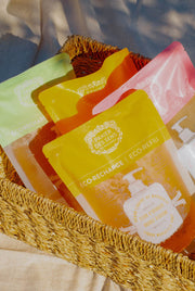 Pack of Marseille Olive Liquid Soap Limited Edition 25 Years + 6 refills - Eco-refills - Panier des Sens USA