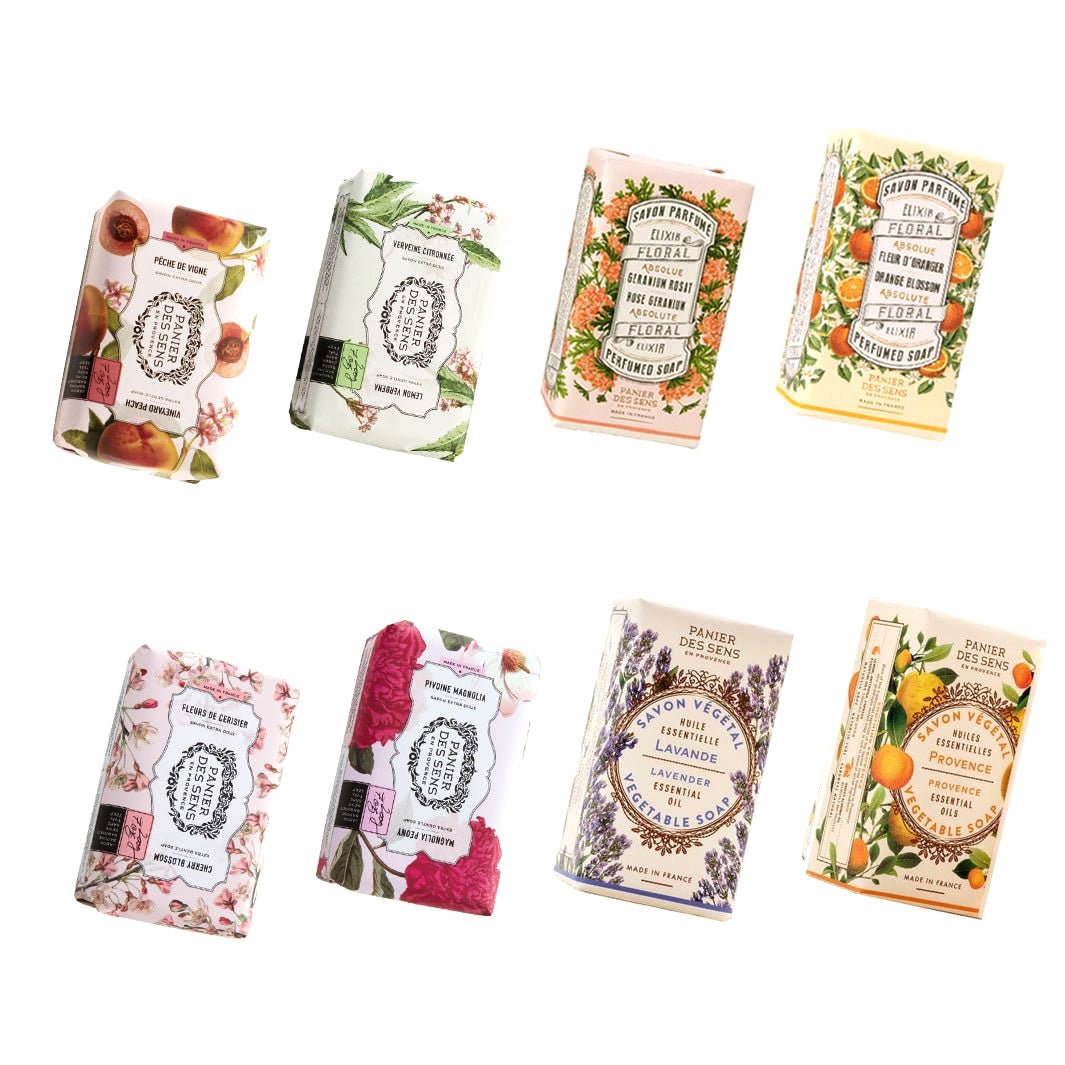Premium Pack of 8 French Bar of Soaps (4x7oz + 4x5oz) - Solid cosmetics - Panier des Sens USA
