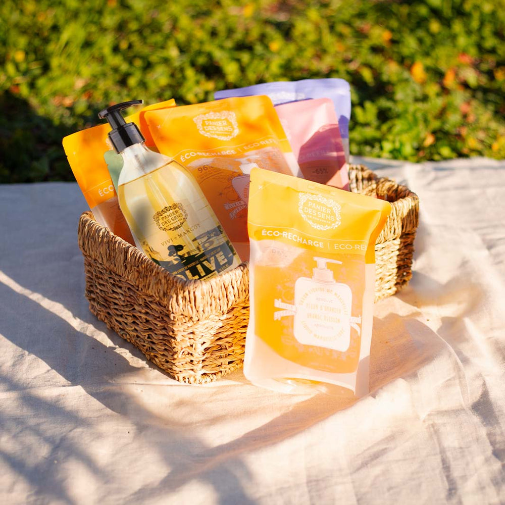 Premium pack of liquid Marseille soaps - Olive limited edition + 6 refills - Liquid Marseille Soap - Panier des Sens USA