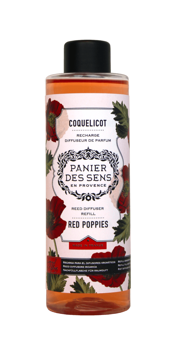 Reed diffuser refill - Red Poppies - Panier des Sens USA