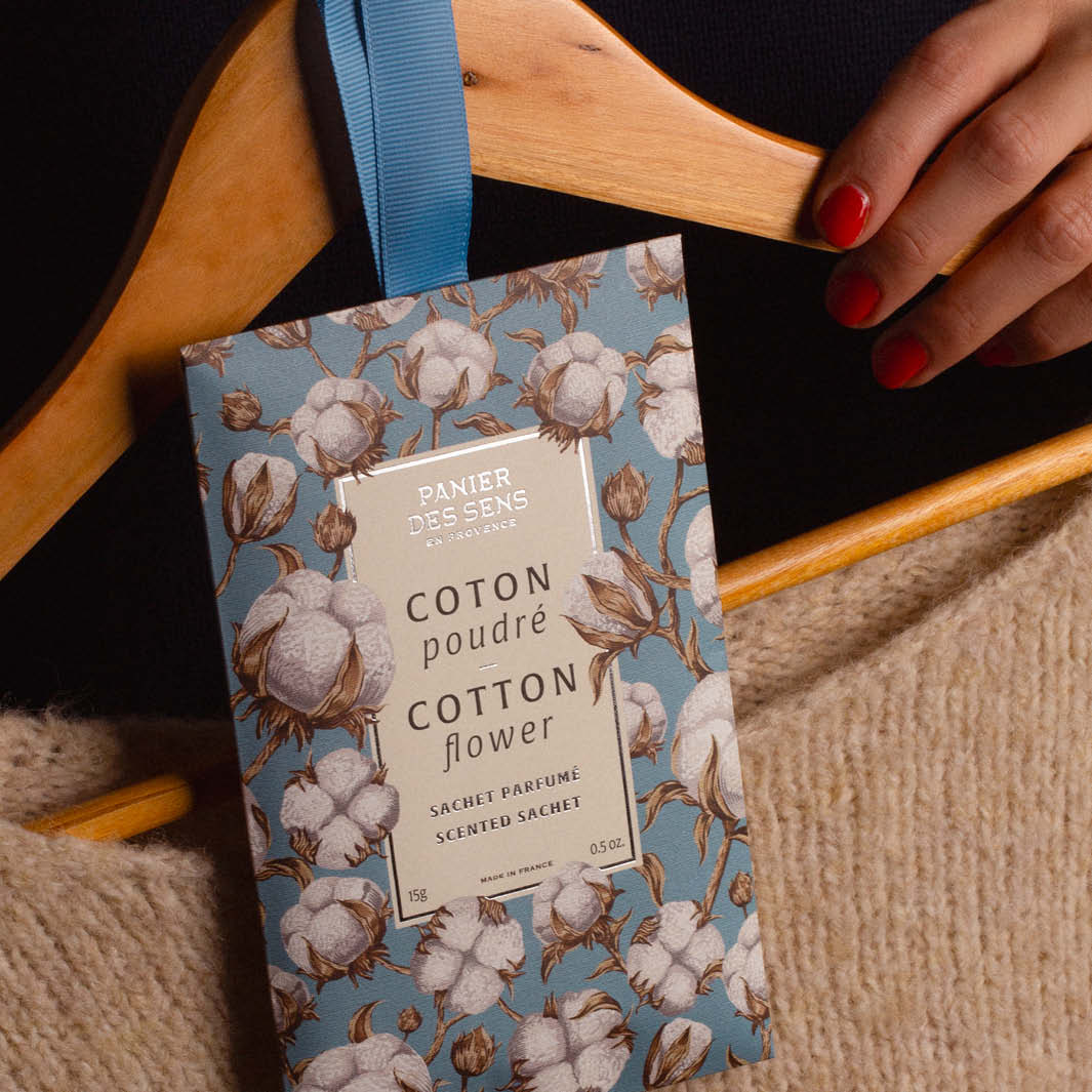Scented Sachet Cotton flower 0.5 oz - Scented Sachet - Panier des Sens USA