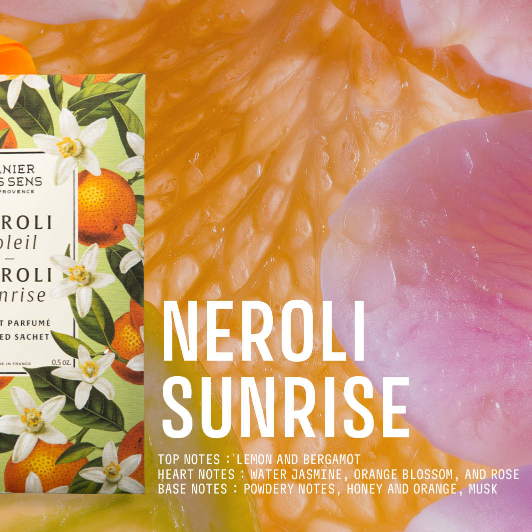 Scented Sachet Neroli sunrise 0.5 oz - Scented Sachet - Panier des Sens USA