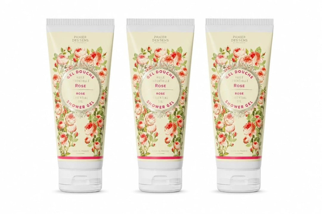 Set of 3 Rejuvenating Rose Shower Gels (6.7 fl.oz.) - Shower gel - Panier des Sens USA