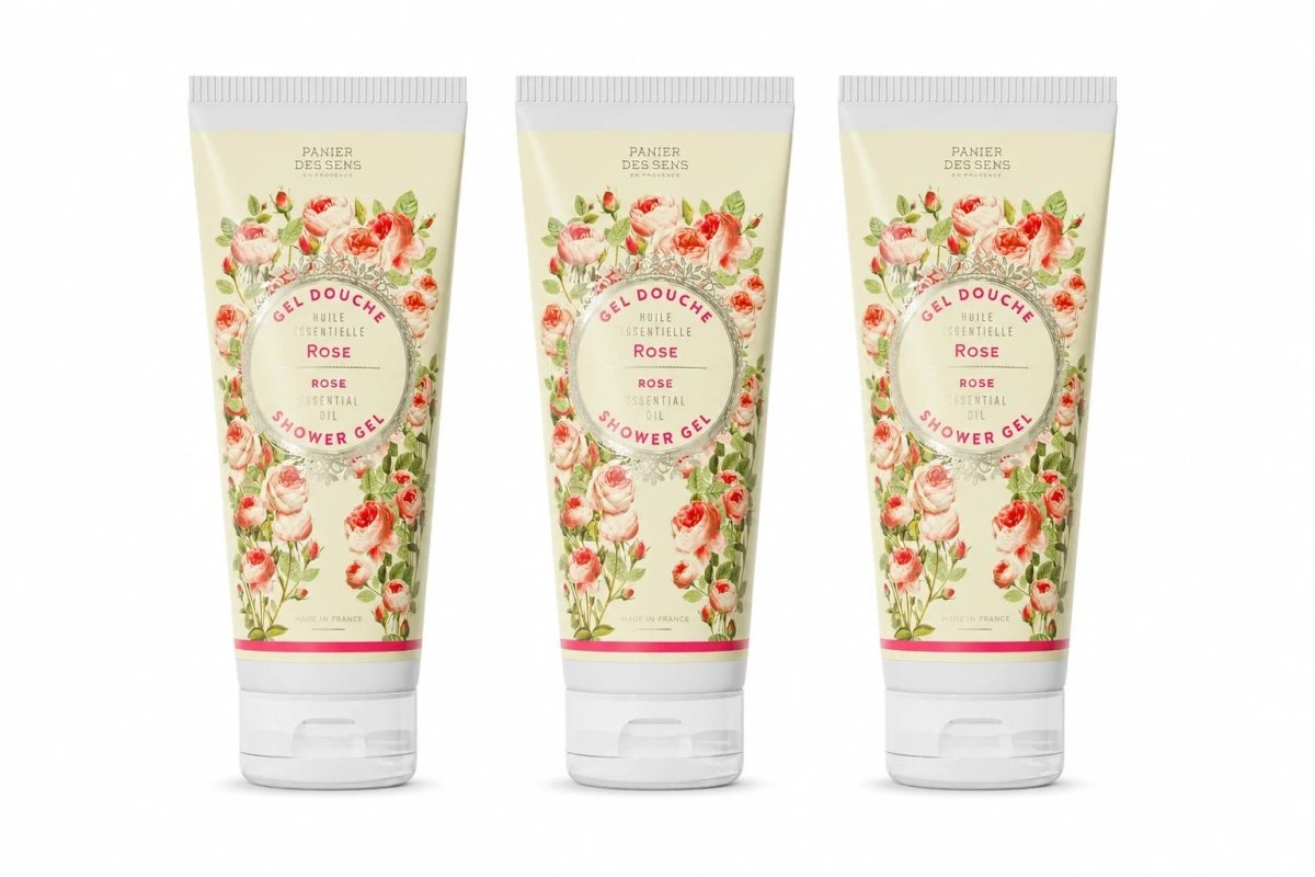 Set of 3 Rejuvenating Rose Shower Gels (6.7 fl.oz.) - Shower gel - Panier des Sens USA