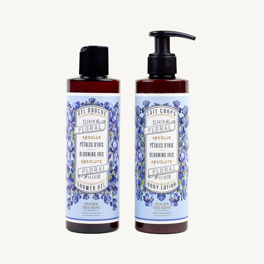 Shower Gel and Body Lotion duo - Blooming Iris 2 x 8.5 oz - Soins du corps - Panier des Sens USA