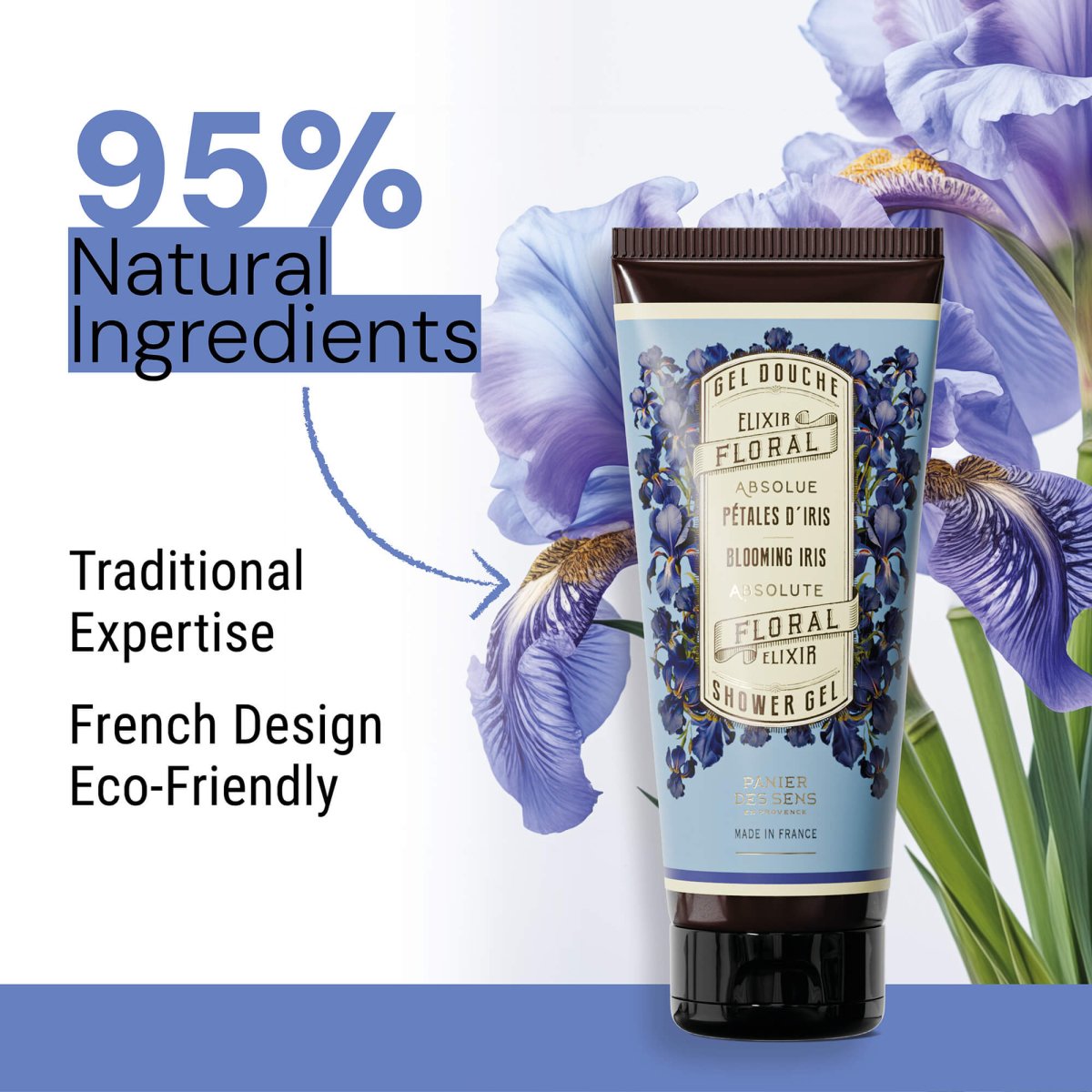 Shower gel - Blooming Iris (6.7 fl.oz.) - Shower gel - Panier des Sens USA