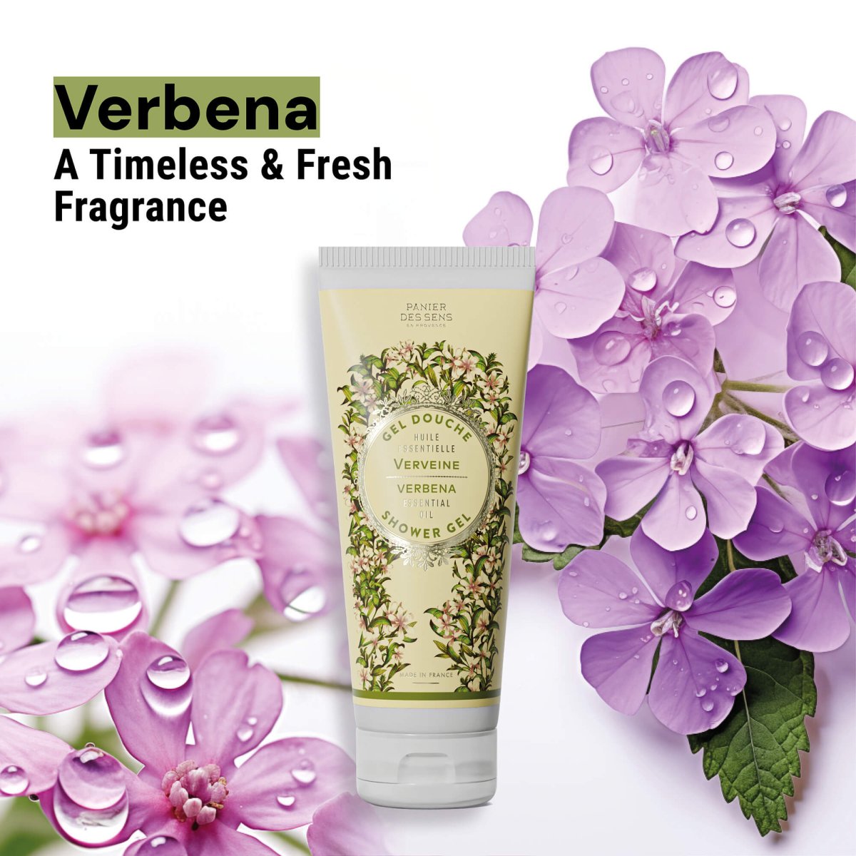 Shower gel - Energizing Verbena (6.7 fl.oz.) – Panier des Sens USA
