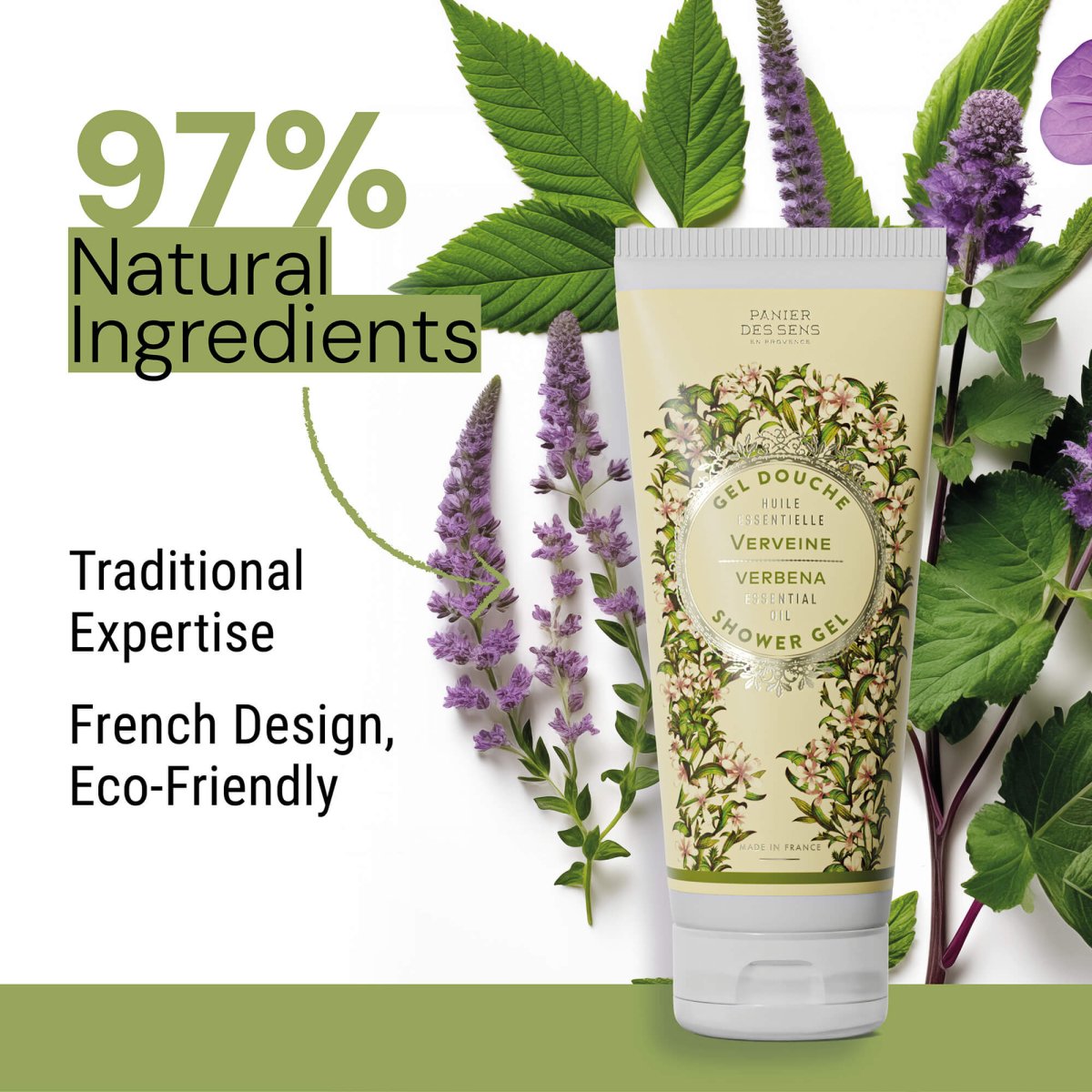 Shower gel - Energizing Verbena (6.7 fl.oz.) – Panier des Sens USA